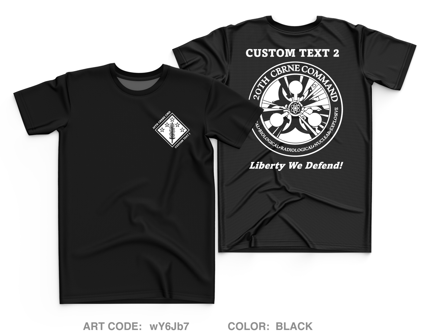 CUSTOM 20th CBRNE Command - Command Group Core Men's SS Performance Tee - wY6Jb7