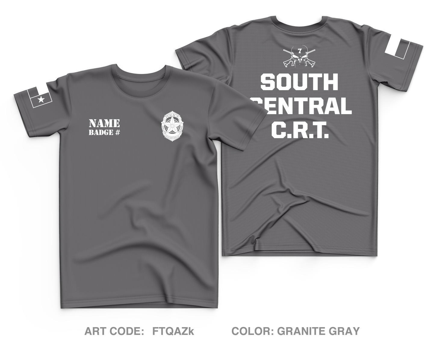 CUSTOM Dallas PD Store 1 Core Men's SS Performance Tee - FTQAZk