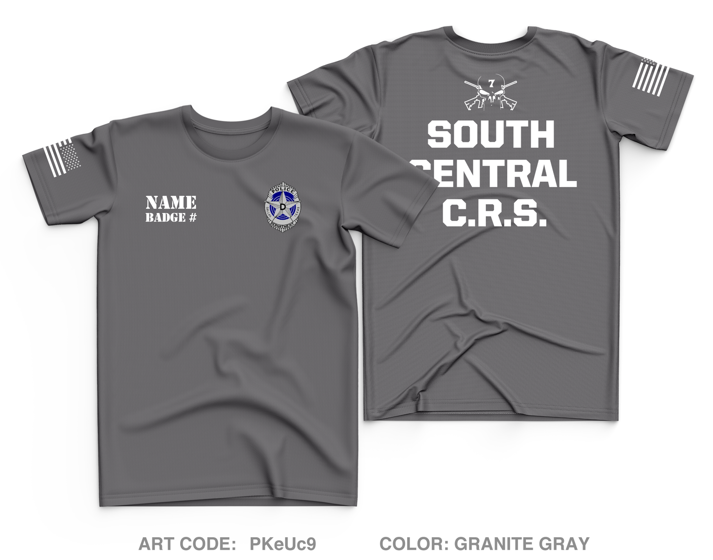 CUSTOM Dallas PD Store 1 Core Men's SS Performance Tee - PKEUC9