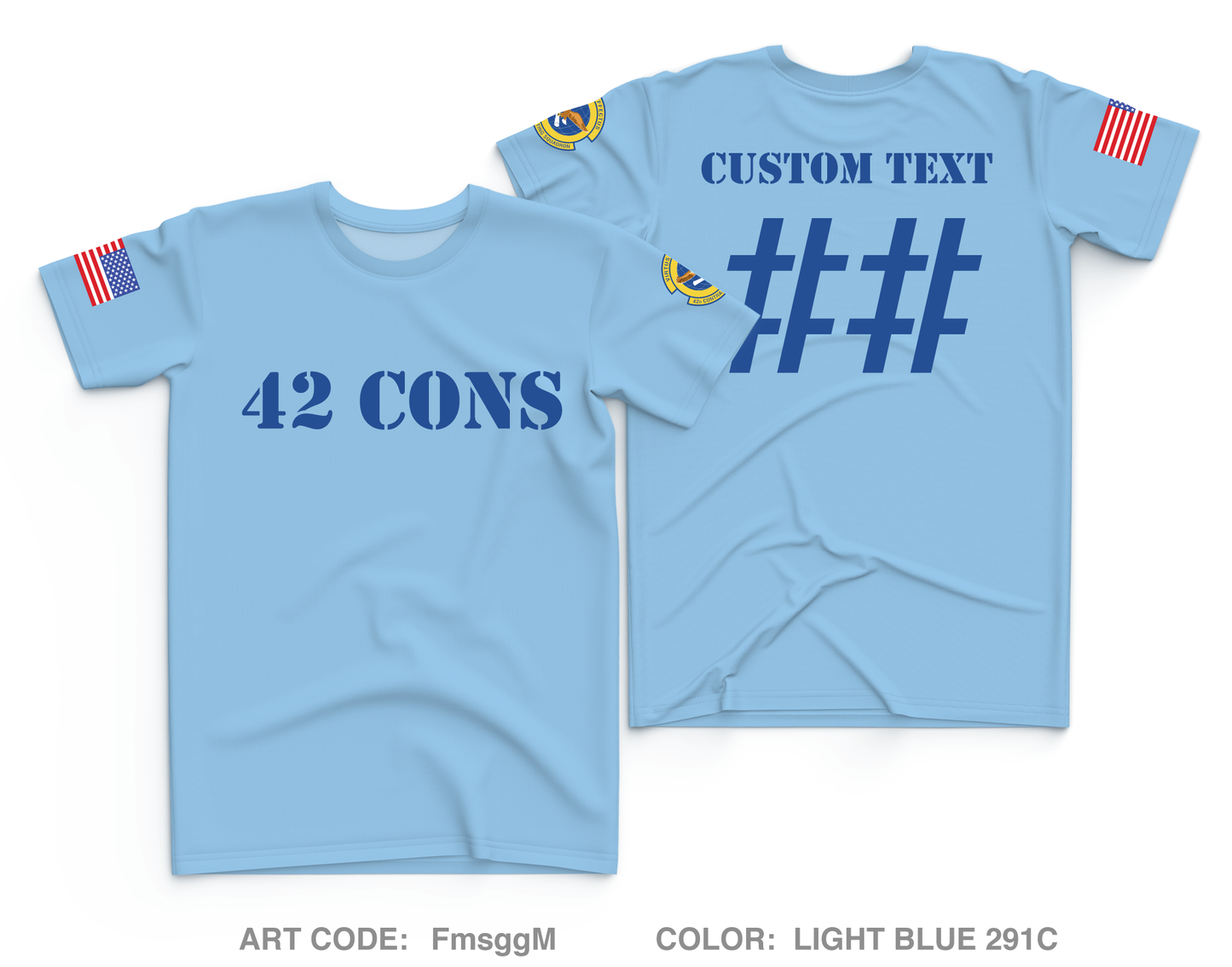CUSTOM 42 CONS Core Men's SS Performance Tee - FmsggM