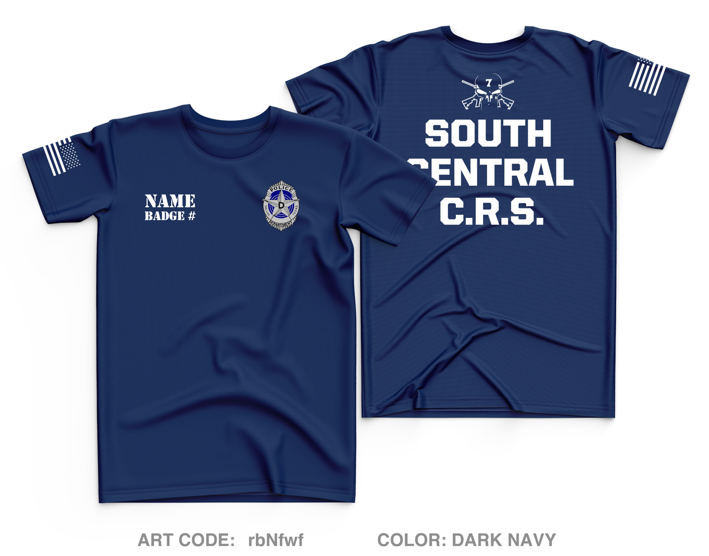 CUSTOM Dallas PD Store 1 Core Men's SS Performance Tee - RBNFWF