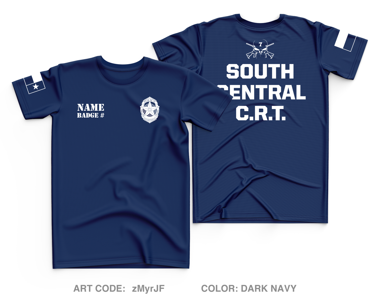 CUSTOM Dallas PD Store 1 Core Men's SS Performance Tee - ZMYRJF