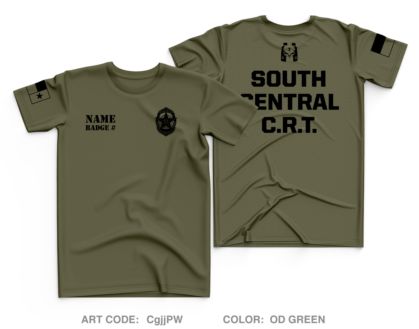 CUSTOM Dallas PD Store 1 Core Men's SS Performance Tee - CGJJPW