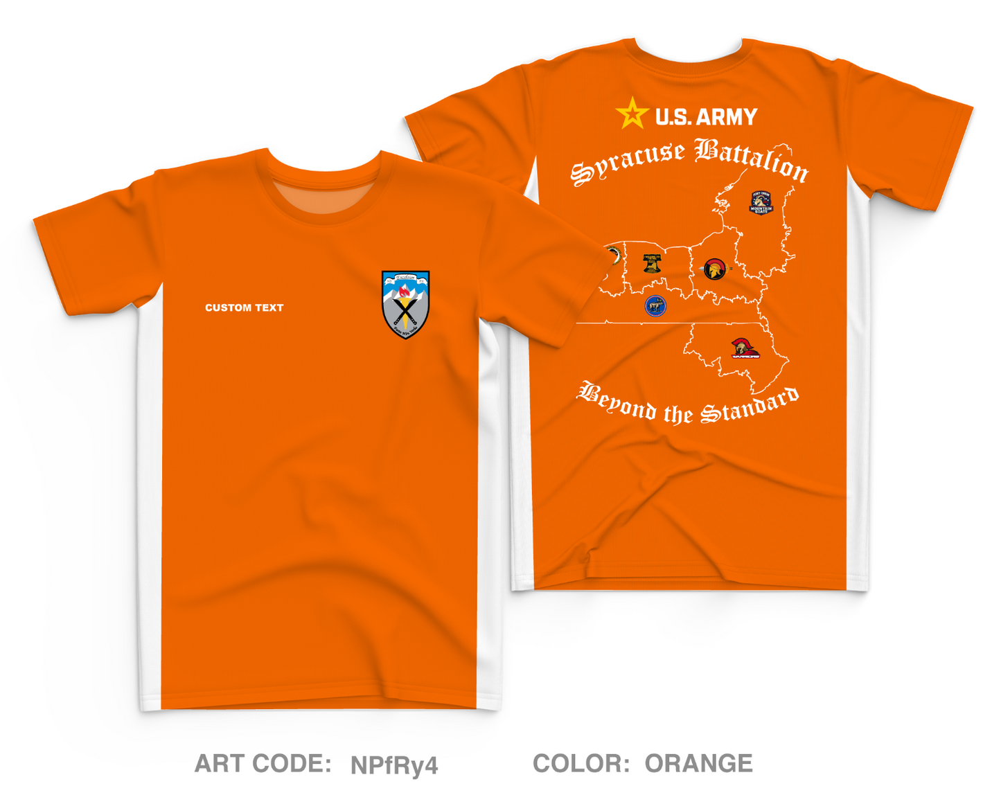 CUSTOM Syracuse Recruiting Battalion Core Men's SS Performance Tee - NPfRy4