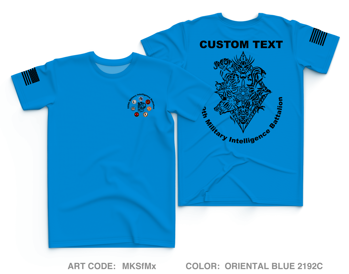 CUSTOM 229th Military Intelligence Battalion Core Men's SS Performance Tee - MKSfMx