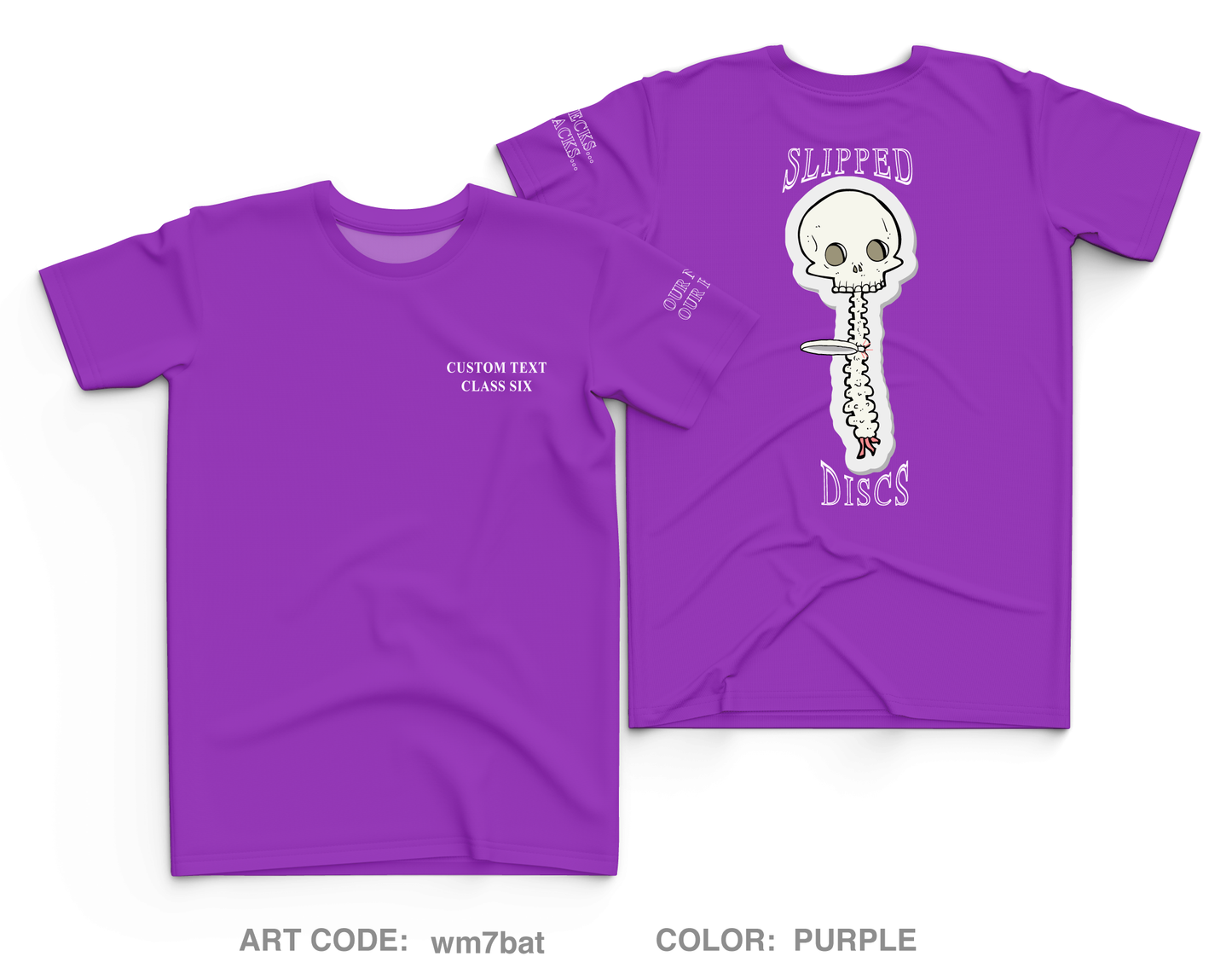 CUSTOM Slipped Discs Core Men's SS Performance Tee - wm7bat