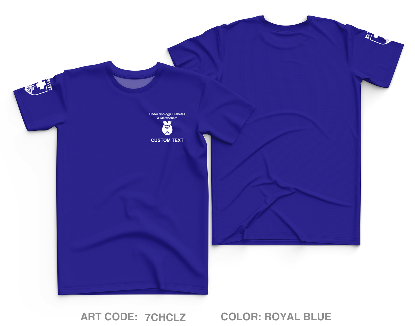 CUSTOM Walter Reed National Military Medical Center Endocrinology Core Men's SS Performance Tee - 7CHCLZ