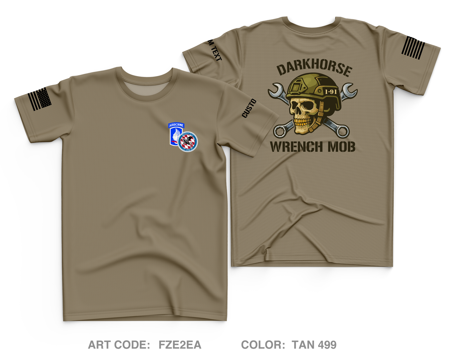 CUSTOM 1-91 MAINT Core Men's SS Performance Tee - FZE2EA