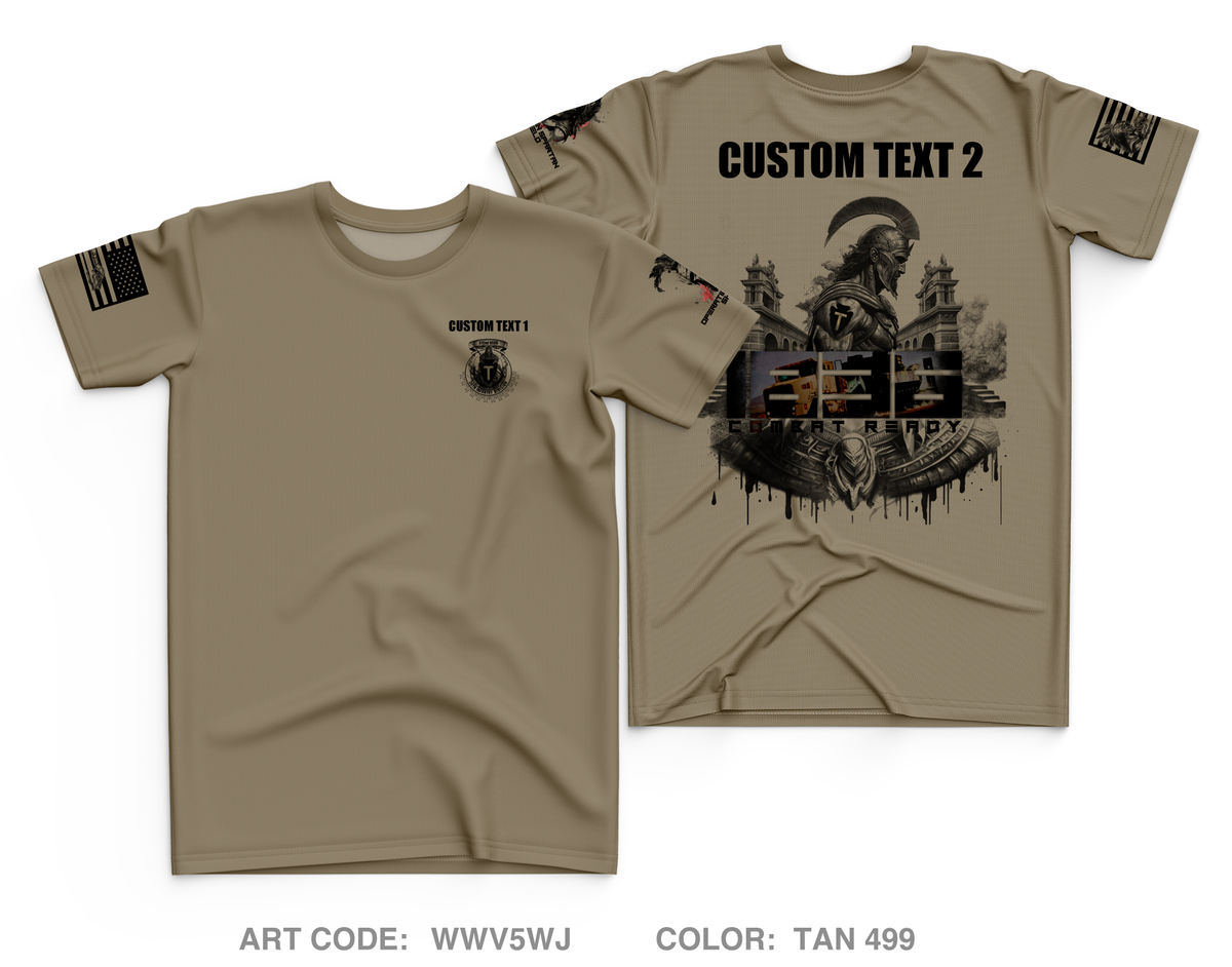 Custom 1836th Transportation Company Core Men's SS Performance Tee - WWV5WJ