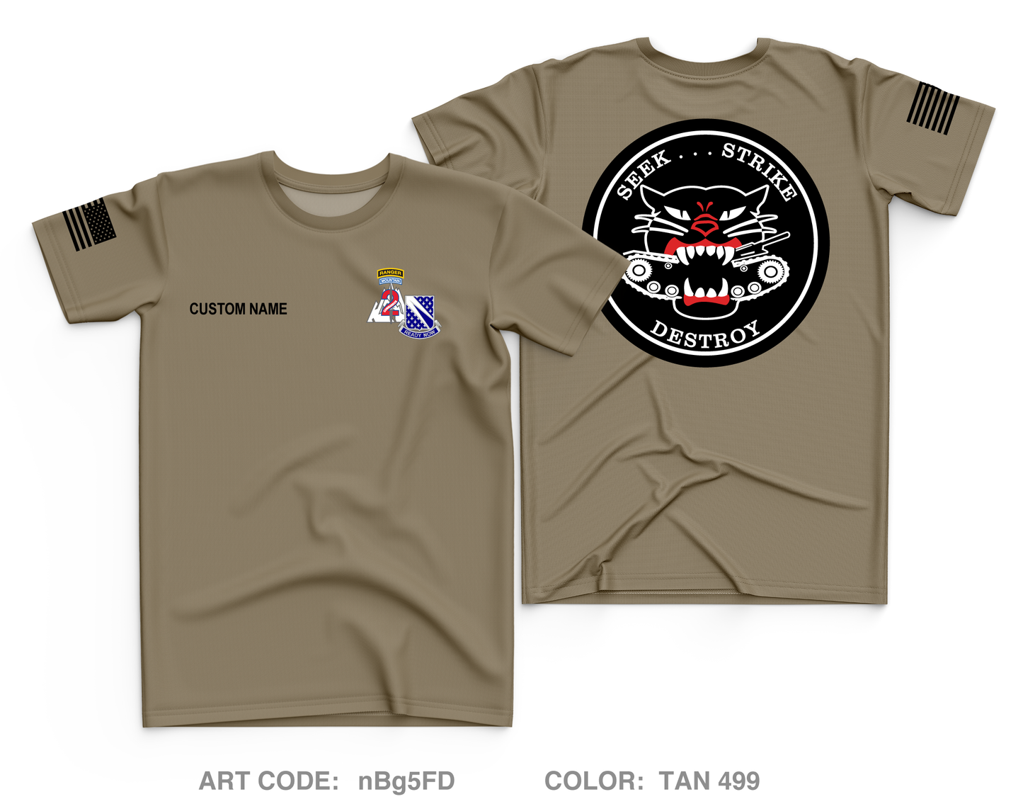 HHT 1-89 CAV Core Men's SS Performance Tee - nBg5FD