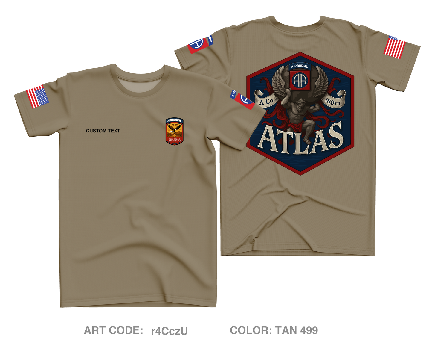 CUSTOM A co 189th DSSB Core Men's SS Performance Tee - r4CczU