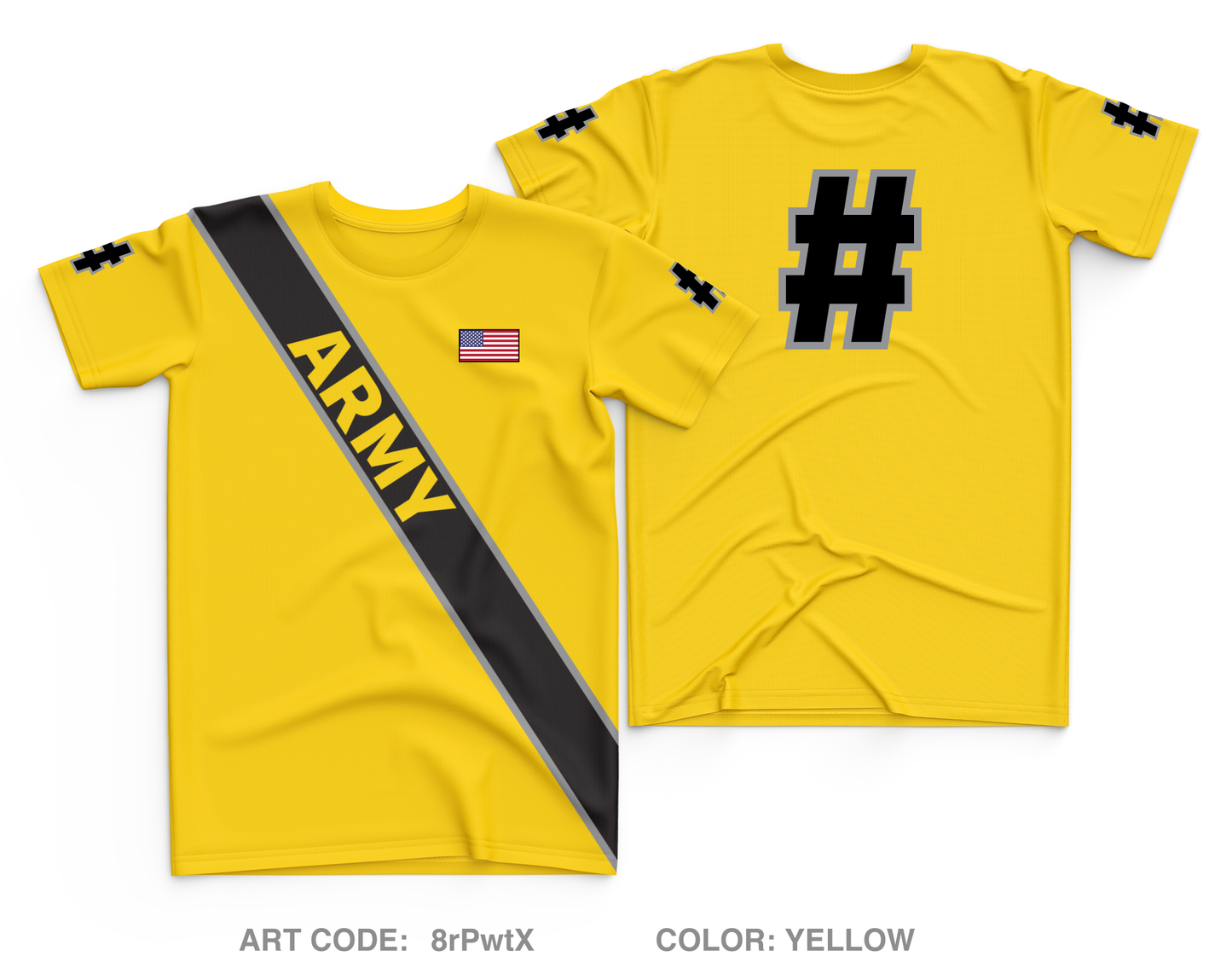 CUSTOM Army Polo Club Core Men's SS Performance Tee - 8rPwtX