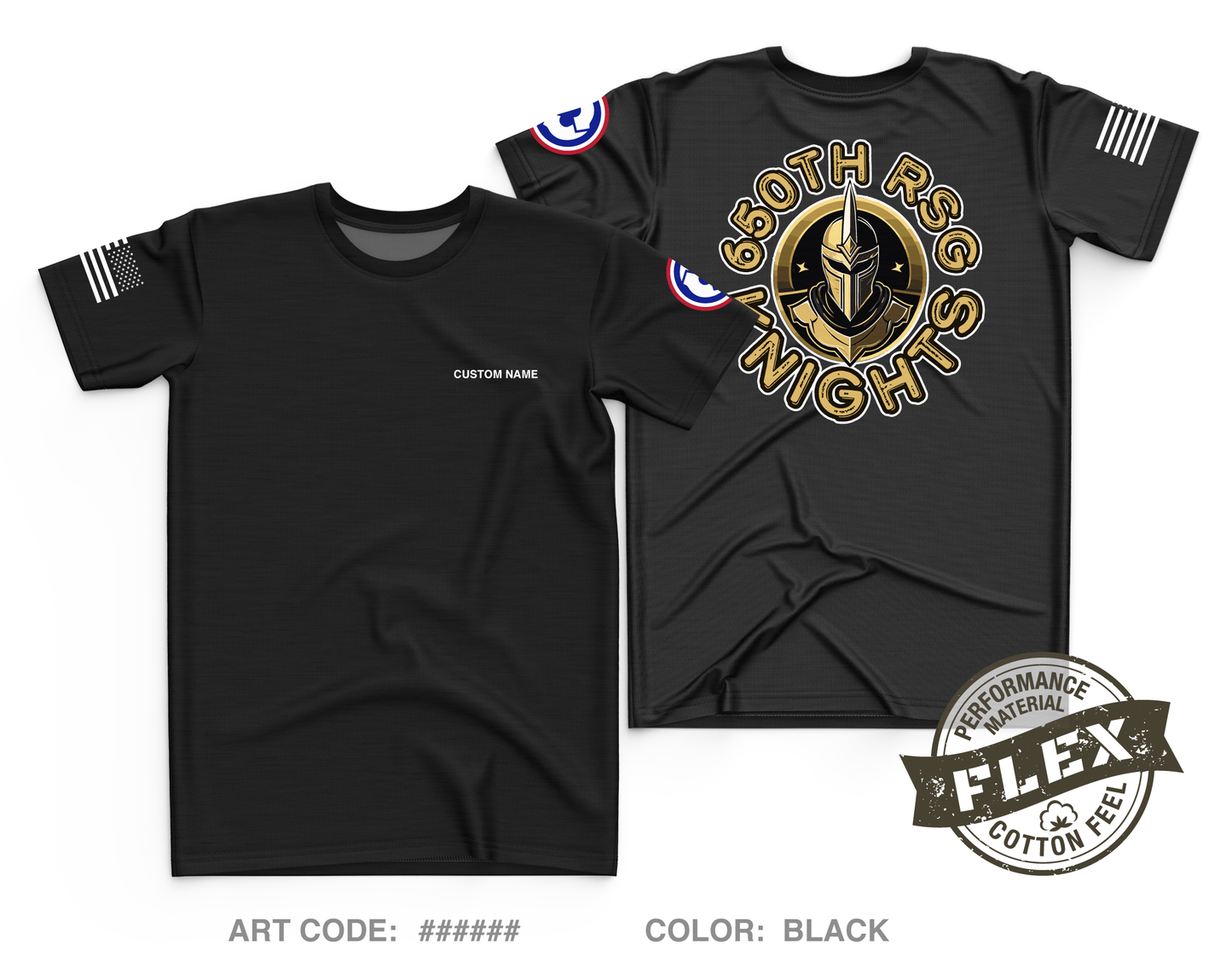 CUSTOM 650 RSG Core Men's SS Flex Performance Tee - 9wEVFs