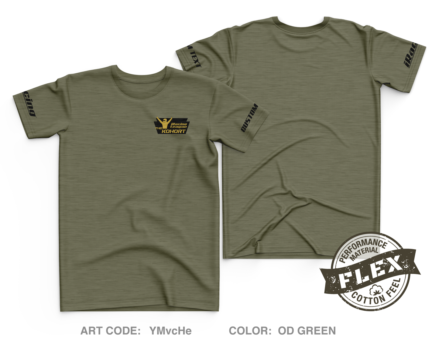 CUSTOM The Kohort Core Men's SS Flex Performance Tee - YMvcHe