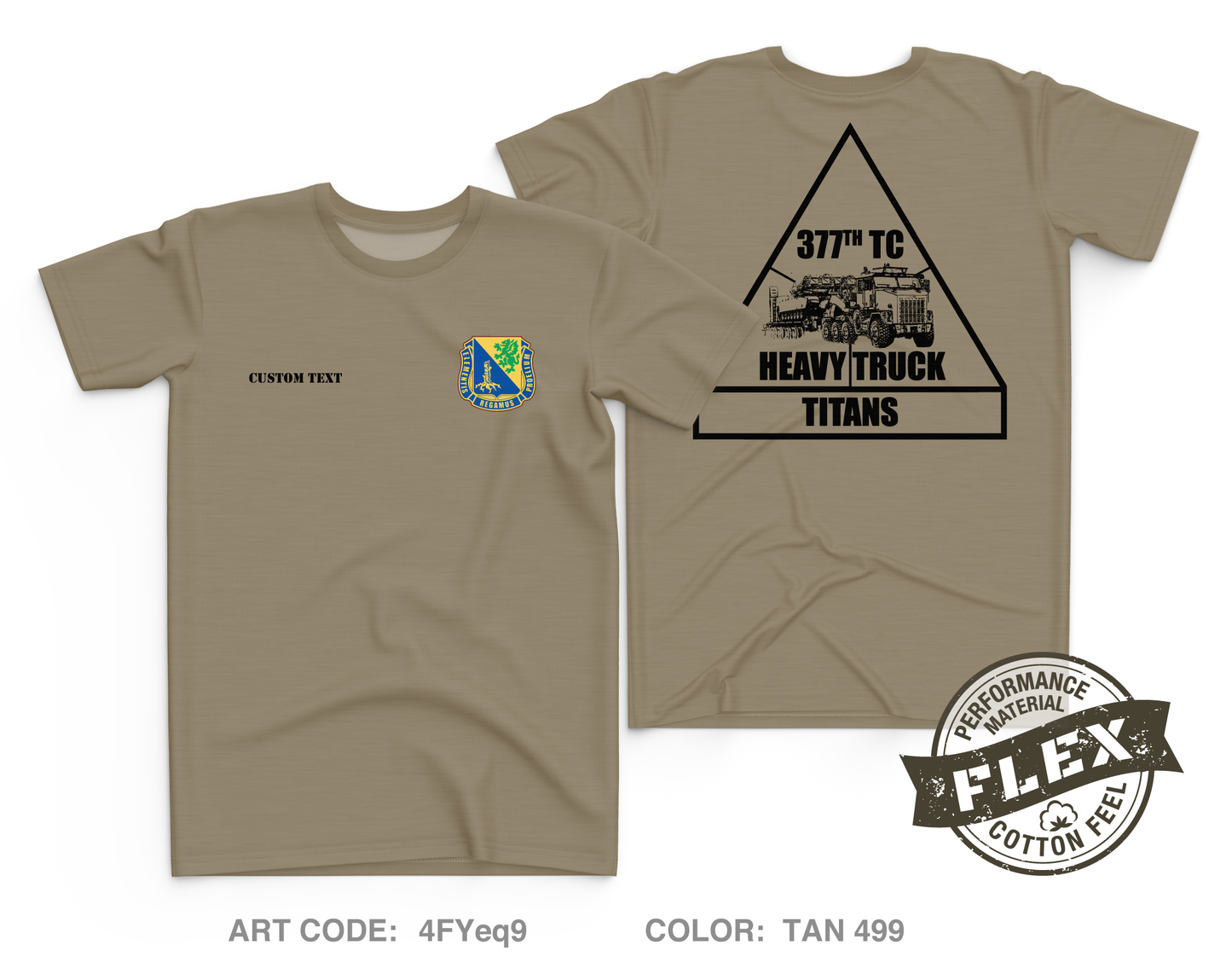 CUSTOM 377 titans Core Men's SS Flex Performance Tee - 4FYeq9
