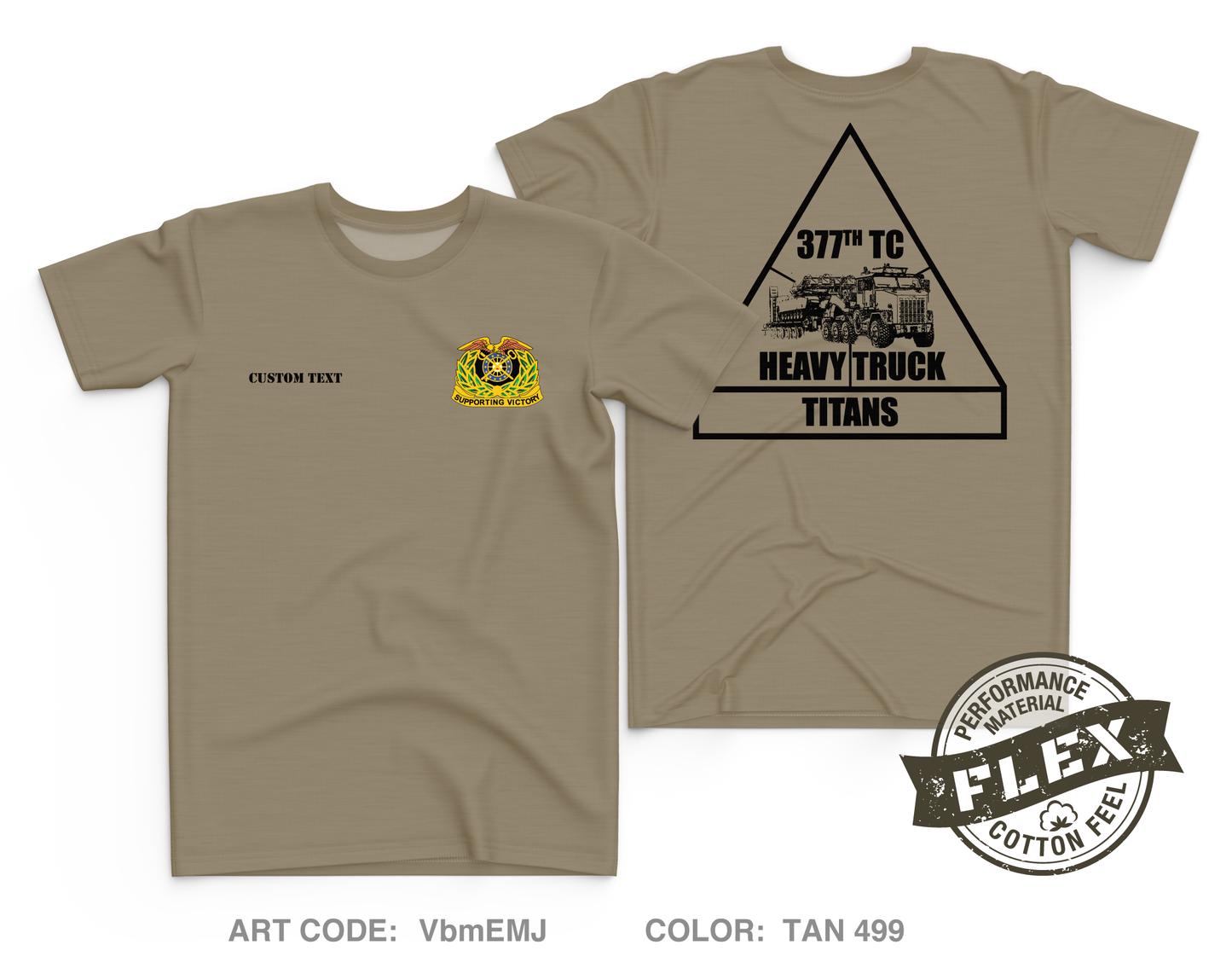 CUSTOM 377 titans Core Men's SS Flex Performance Tee - VbmEMJ