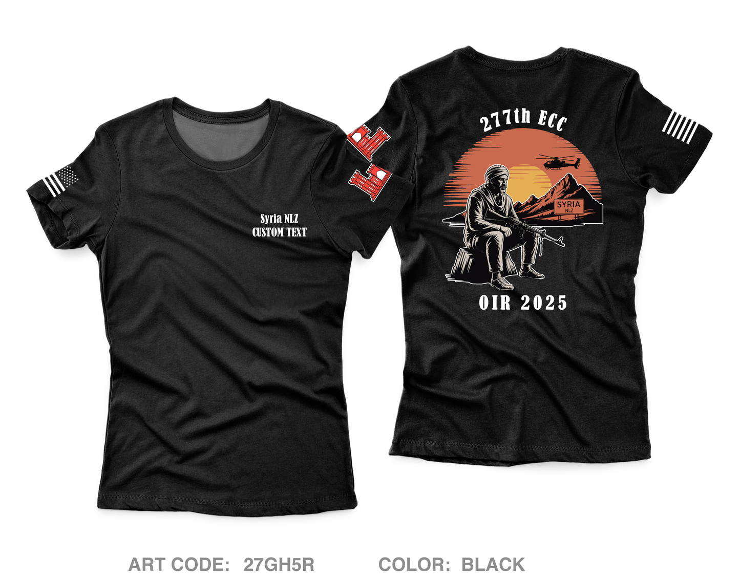 CUSTOM 277th ECC Main Fundraising Collection Core Women's SS Performance Tee - 27GH5R