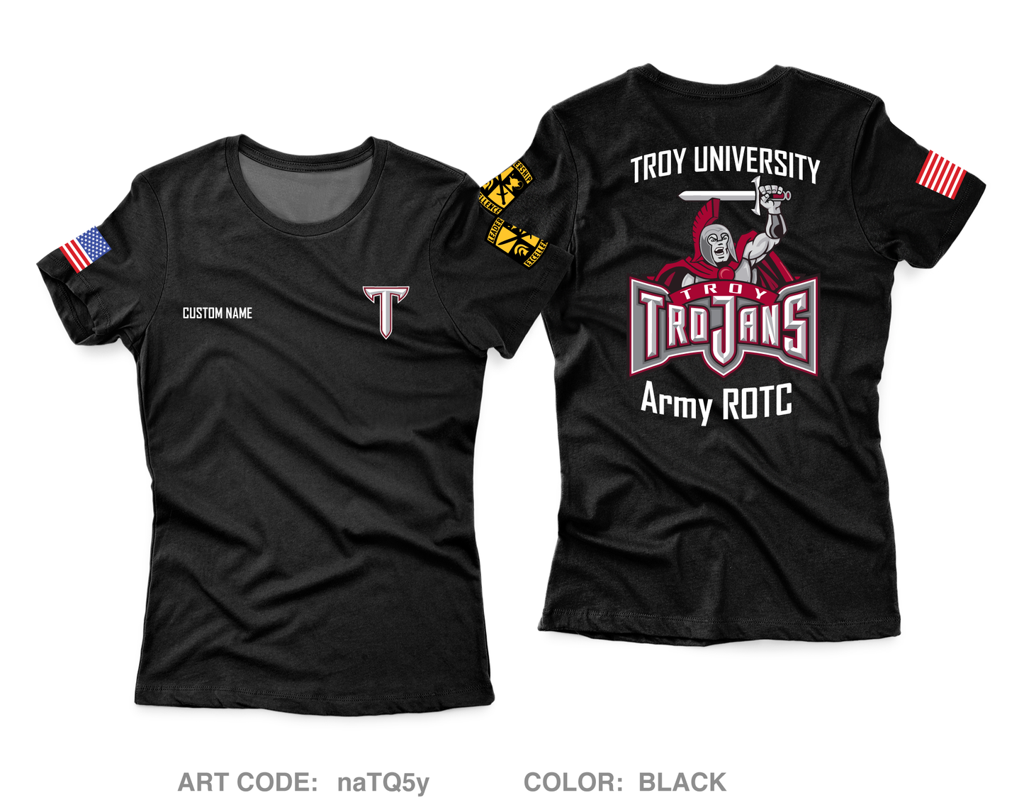 CUSTOM Troy ROTC Core Women's SS Performance Tee - naTQ5y