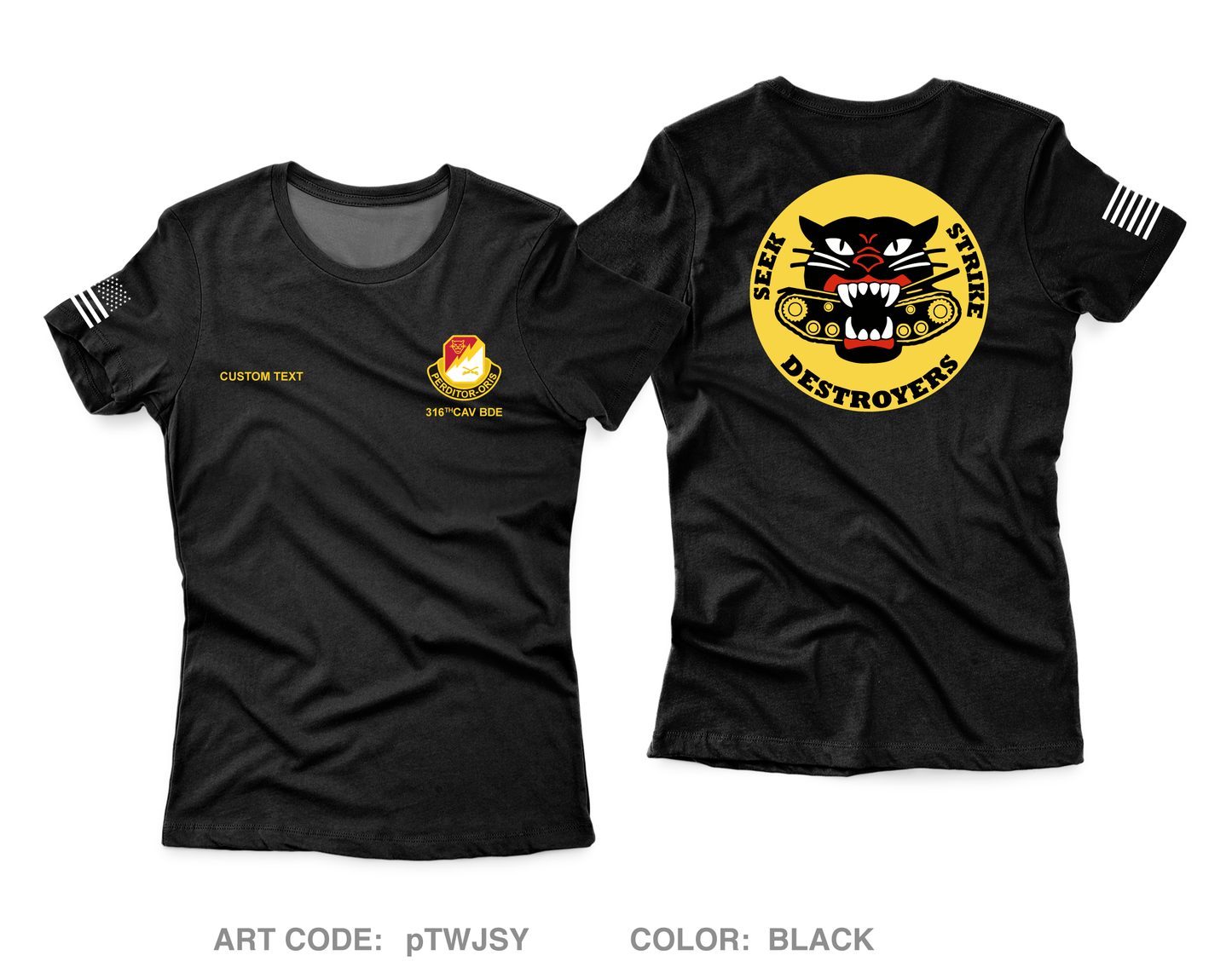CUSTOM HHT BDE, 316 CAV BDE Core Women's SS Performance Tee - pTWJSY