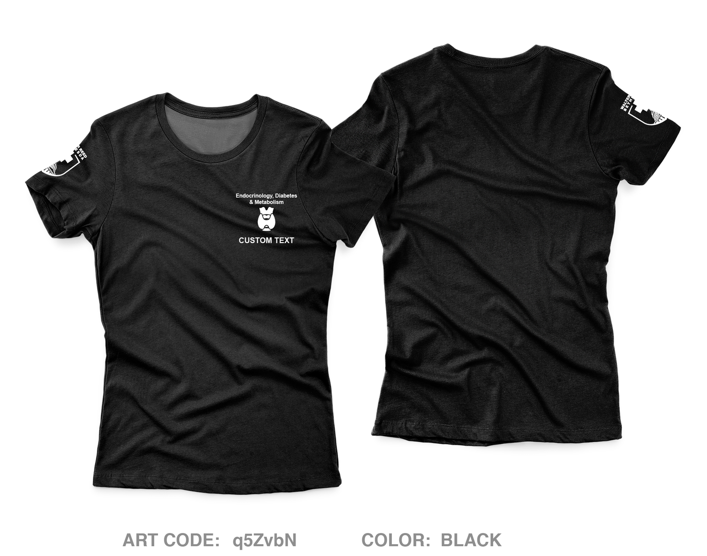 CUSTOM Walter Reed National Military Medical Center Endocrinology Core Women's SS Performance Tee - q5ZvbN