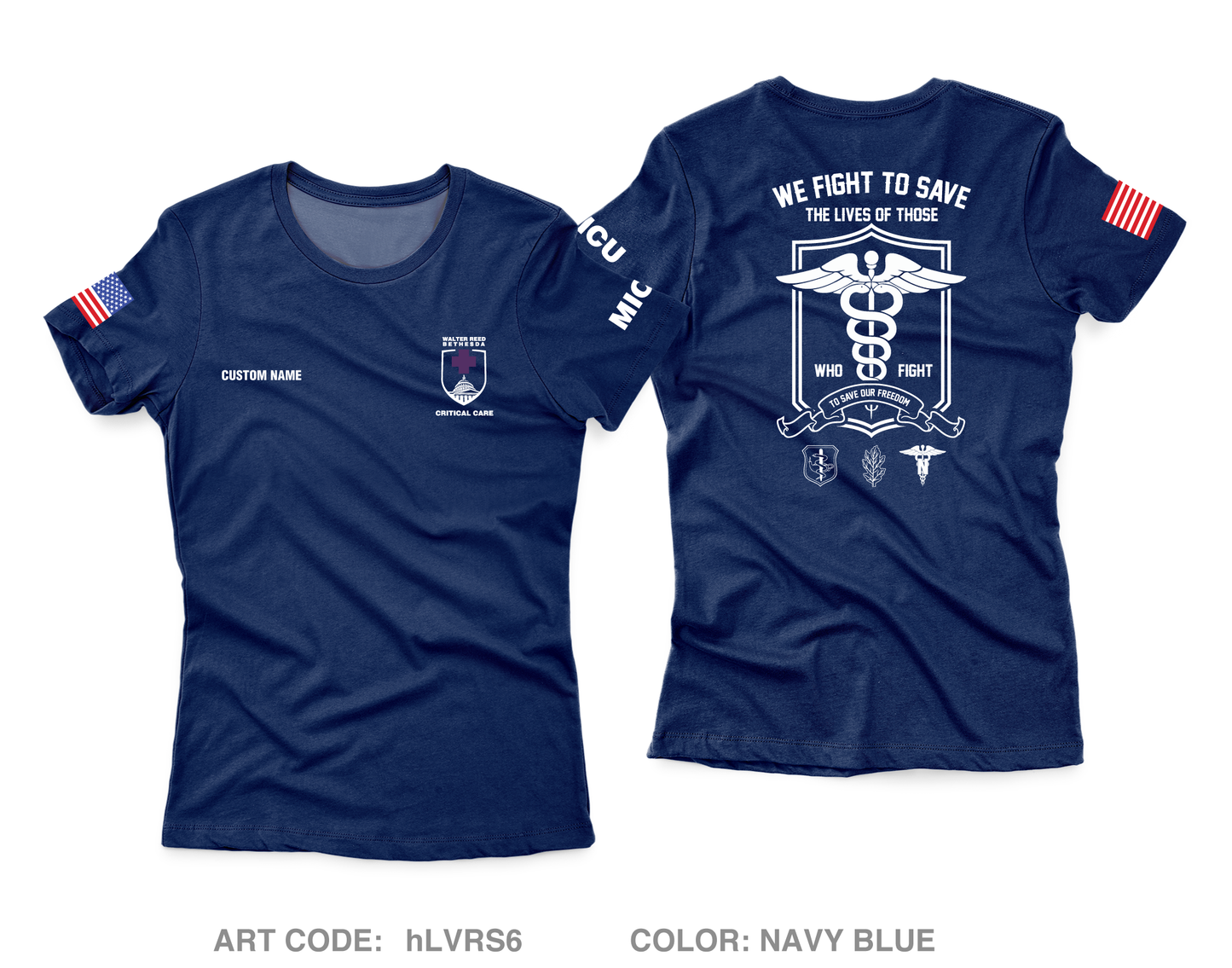 CUSTOM WRNMMC Medical ICU Core Women's SS Performance Tee - hLVRS6