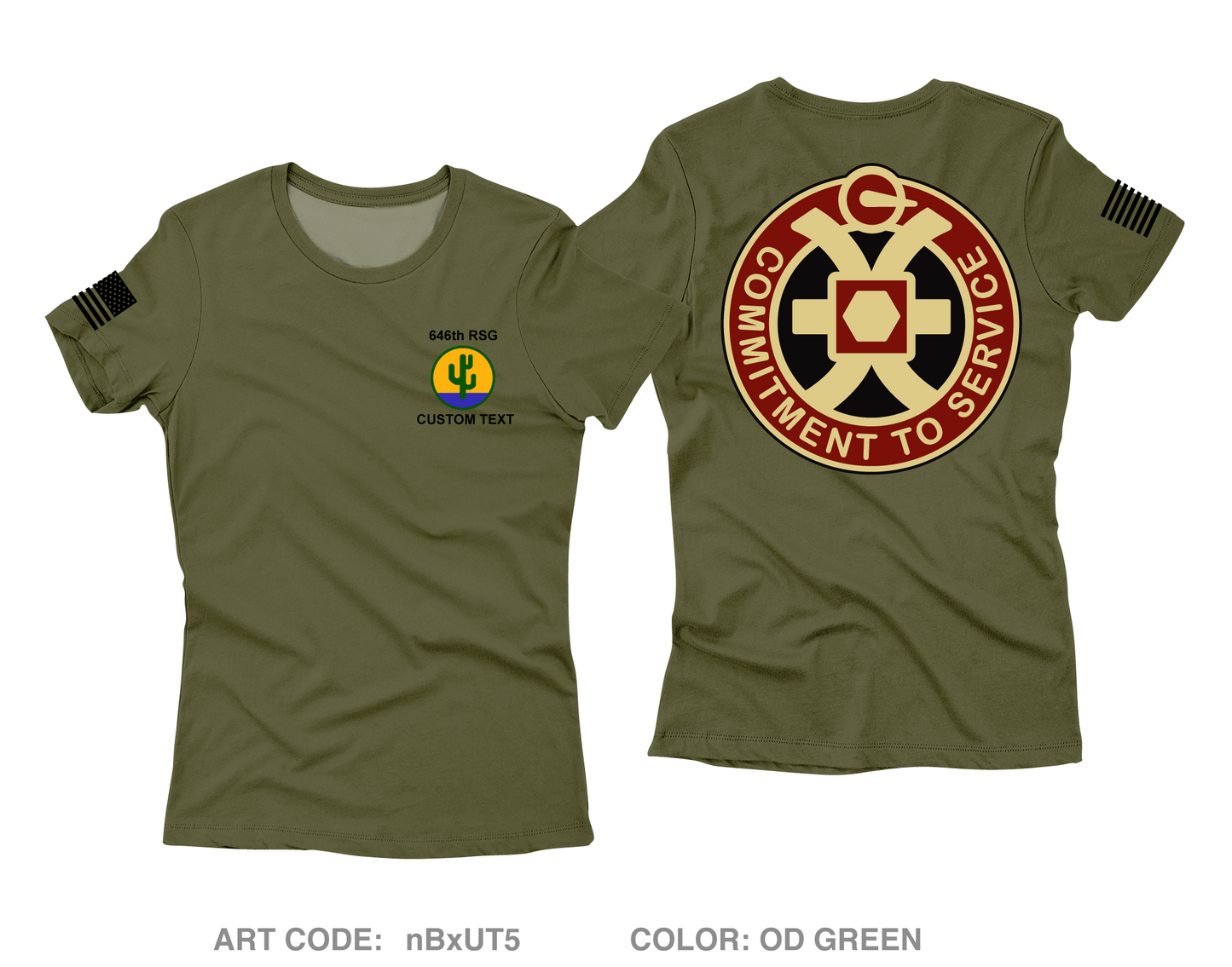 CUSTOM 646th Regional Support Group Core Women's SS Performance Tee - nBxUT5