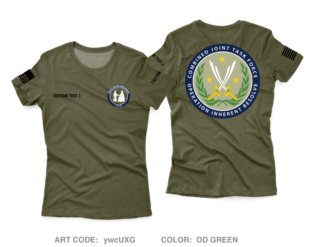 CUSTOM OSJA CJTF-OIR Core Women's SS Performance Tee - ywcUXG