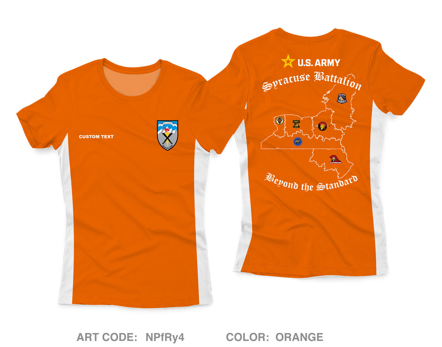 CUSTOM Syracuse Recruiting Battalion Core Women's SS Performance Tee - NPfRy4