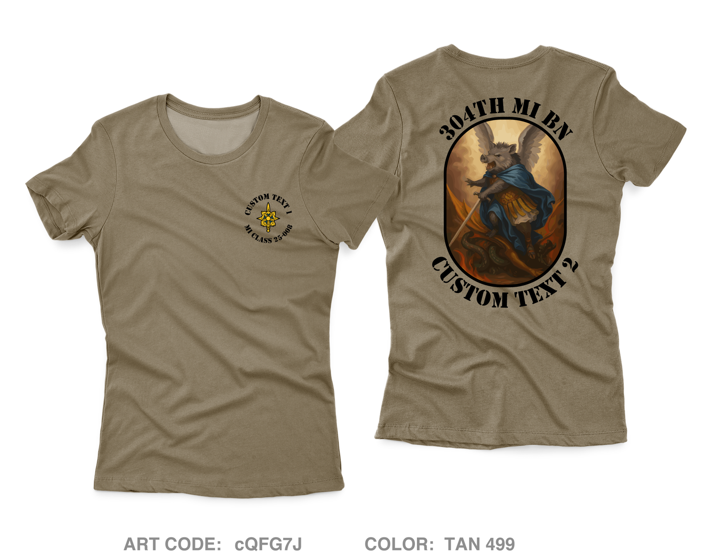 CUSTOM MI BOLC Class 25-008 Core Women's SS Performance Tee - cQFG7J