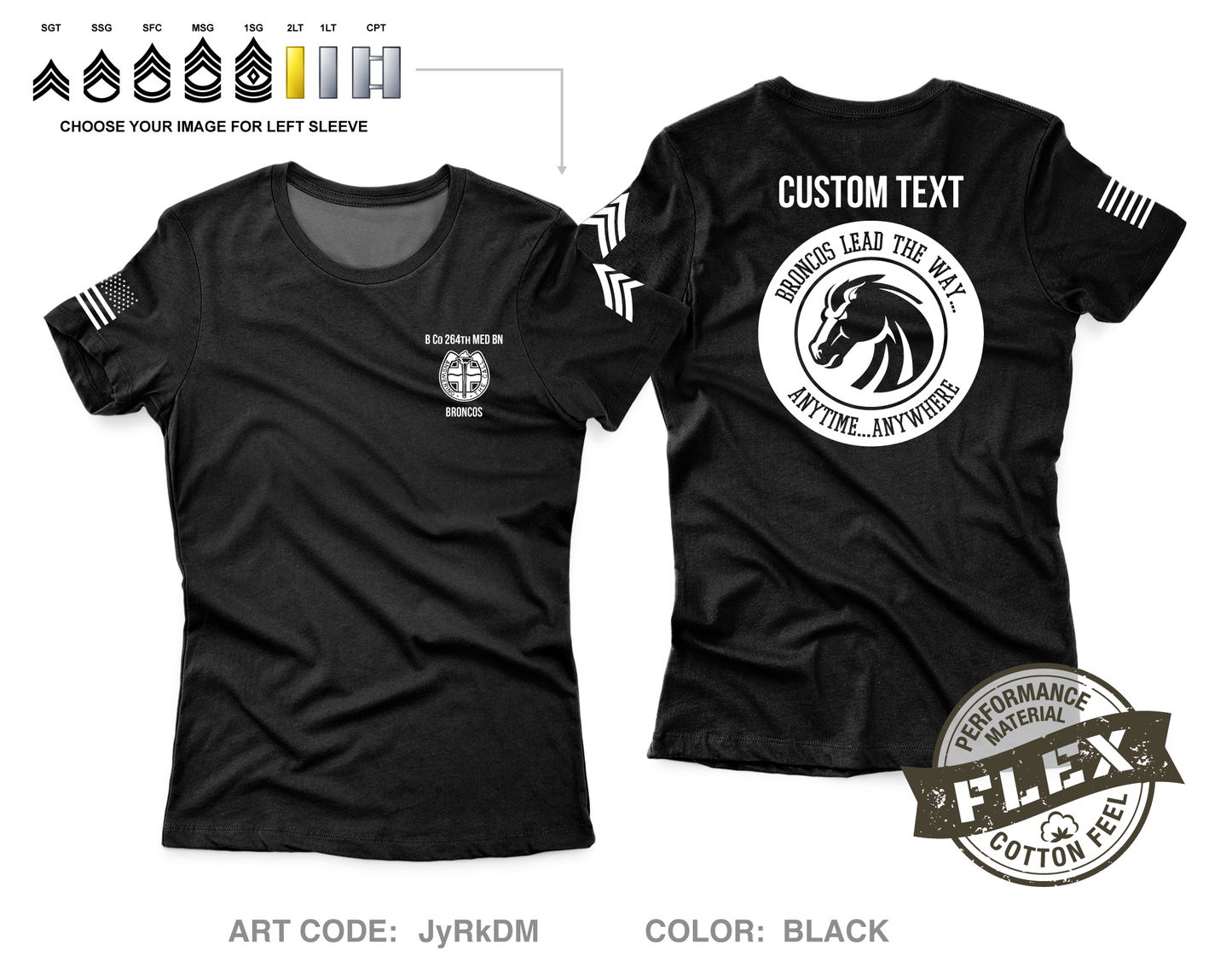 B Co 264th MED BN Store 1 Core Women's SS Flex Performance Tee - JyRkDM