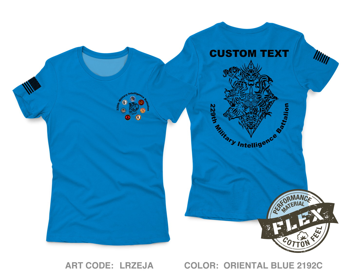CUSTOM 229th Military Intelligence Battalion Core Women's SS Flex Performance Tee - LRZEJA
