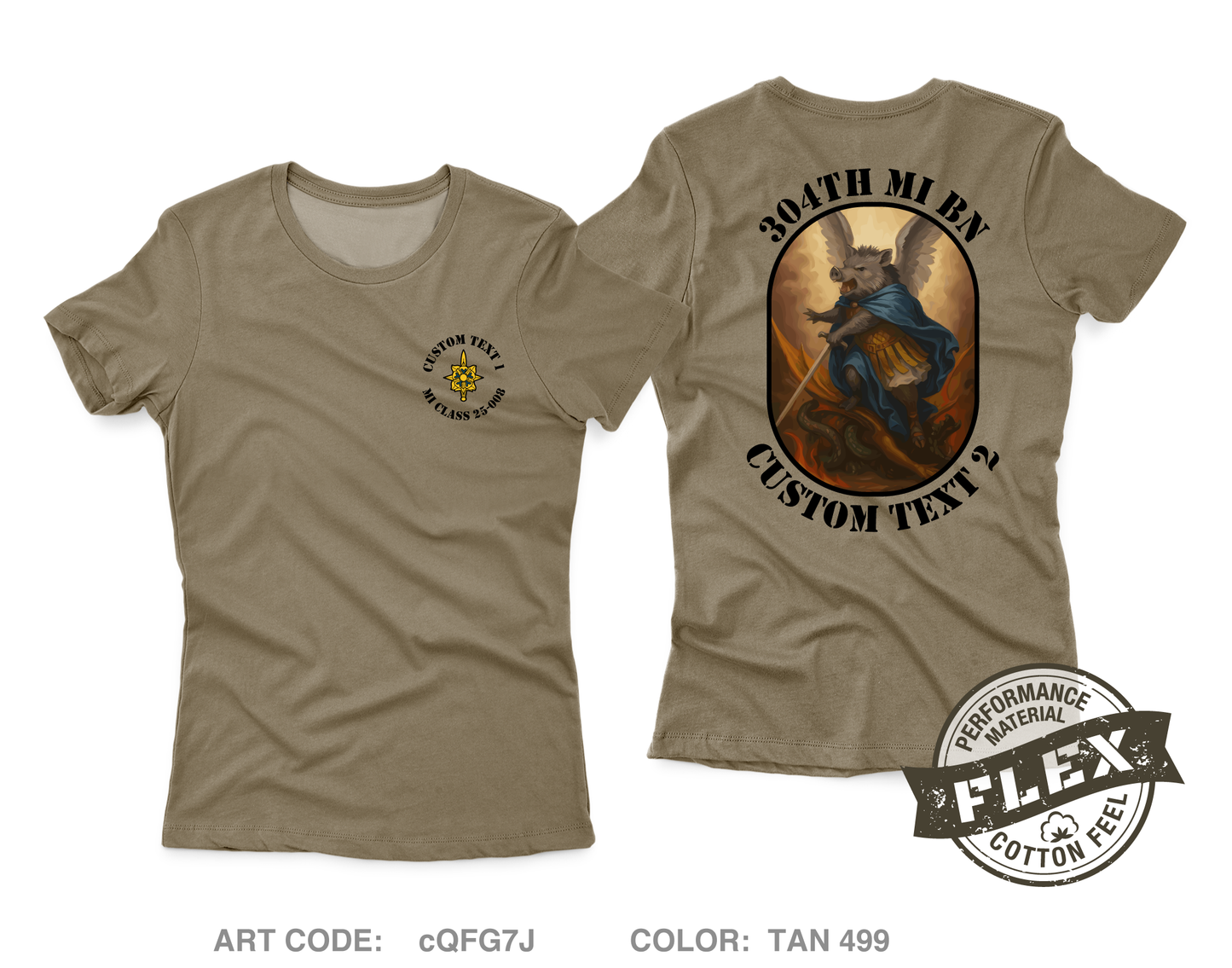 CUSTOM MI BOLC Class 25-008 Core Women's SS Flex Performance Tee - cQFG7J