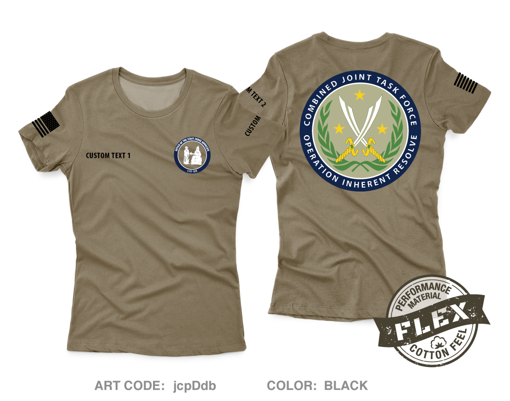 CUSTOM OSJA CJTF-OIR Core Women's SS Flex Performance Tee - jcpDdb