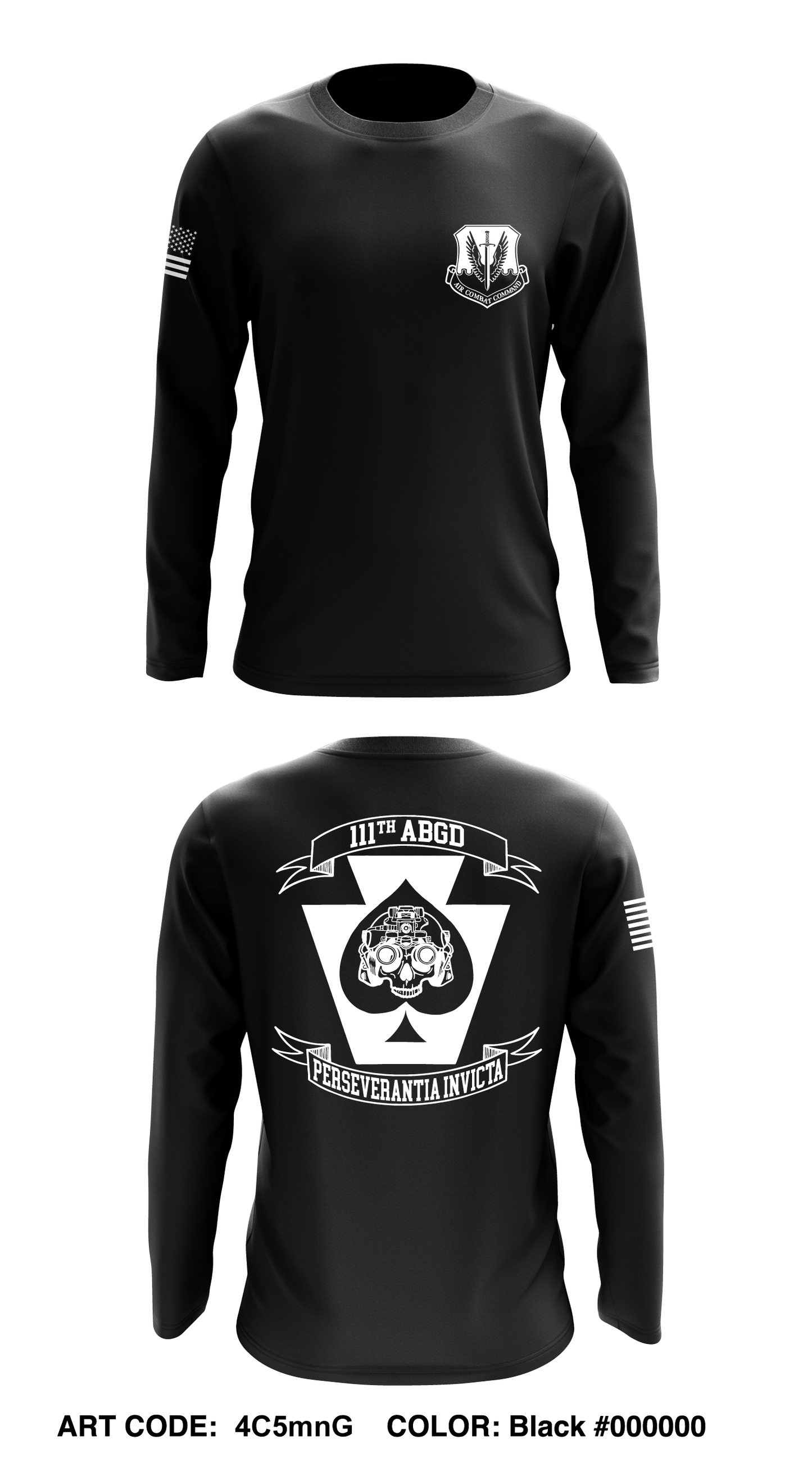 Delta Devils (111th ABGD) Core Men's LS Performance Tee - 4C5mnG