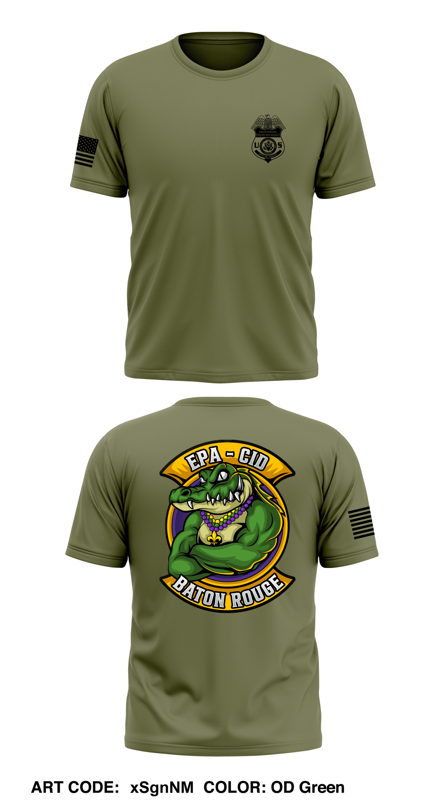EPA-CID Baton Rouge Resident Office Store 1 Core Men's SS Performance Tee - xSgnNM