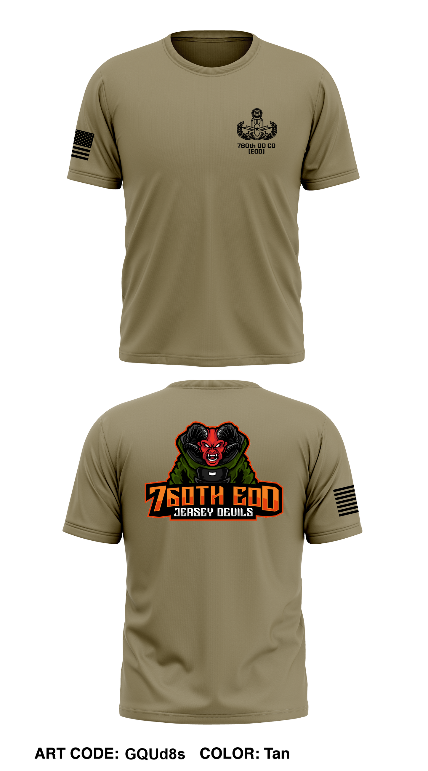 760TH EOD Core Men's SS Performance Tee - GQUd8s
