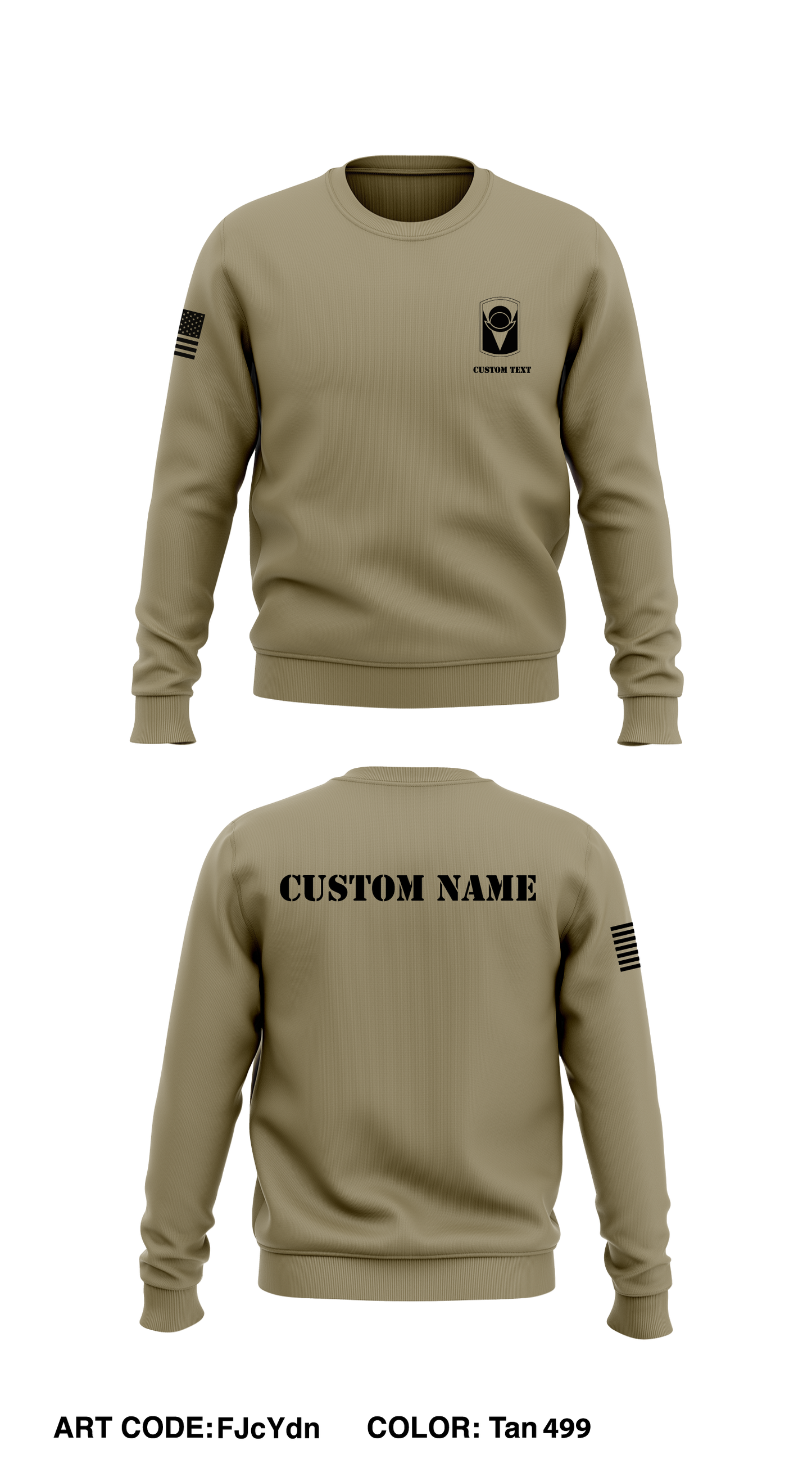 CUSTOM 53rd Brigade Core Men's Crewneck Performance Sweatshirt - FJcYdn