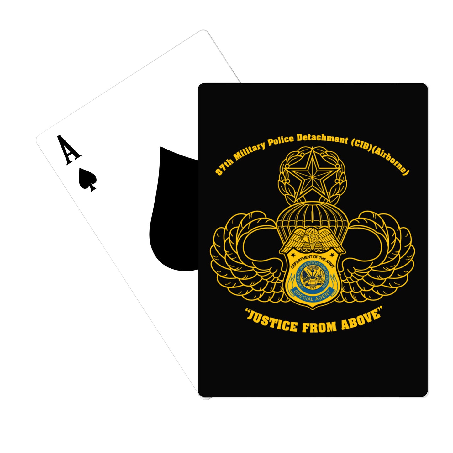 87TH MP DET (CID) (ABN) Playing Cards - 178670