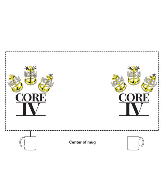 Core 4 15 oz White Ceramic Mug - NwXc4E