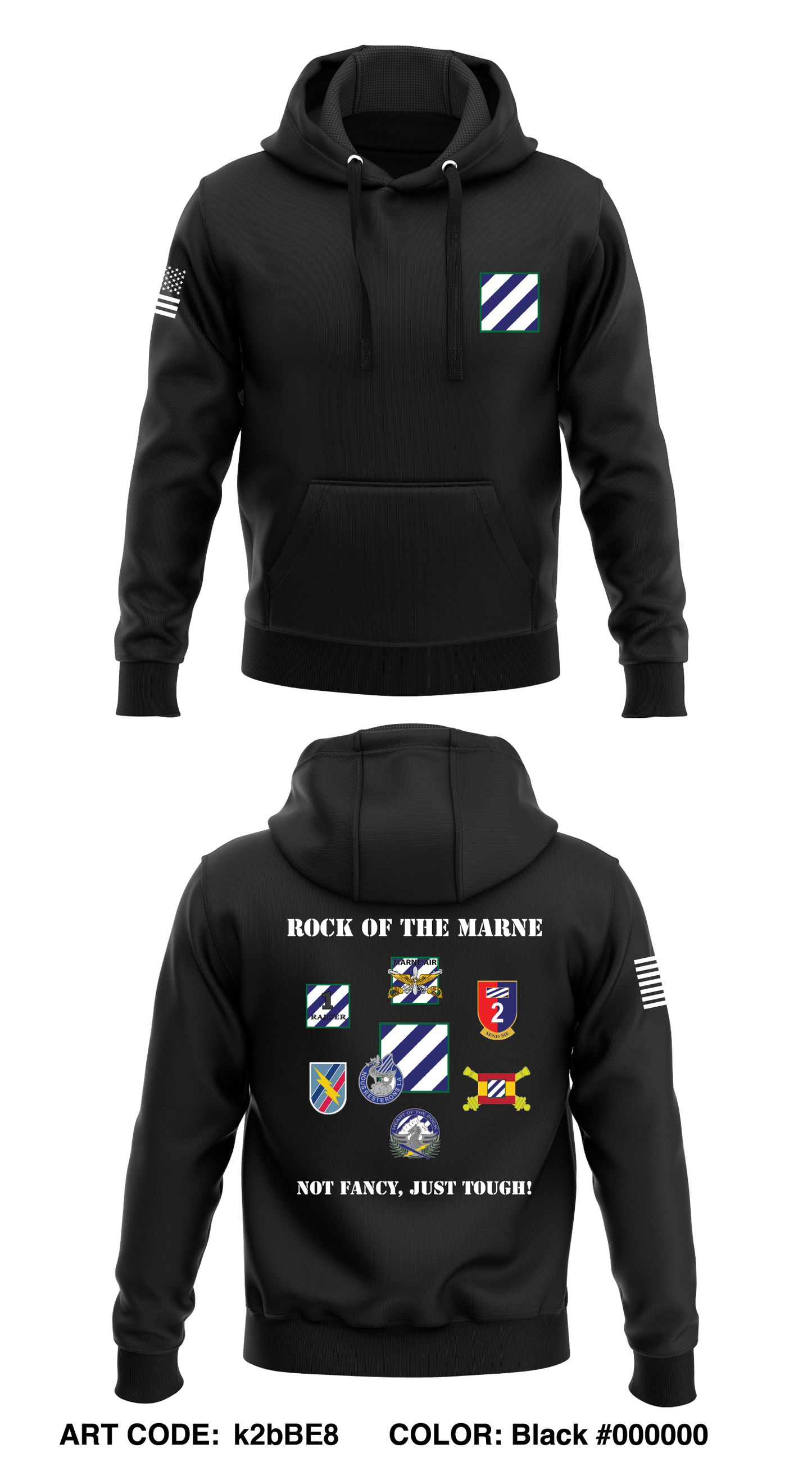 3rd Infantry Division Core Men's Hooded Performance Sweatshirt - K2BBE8