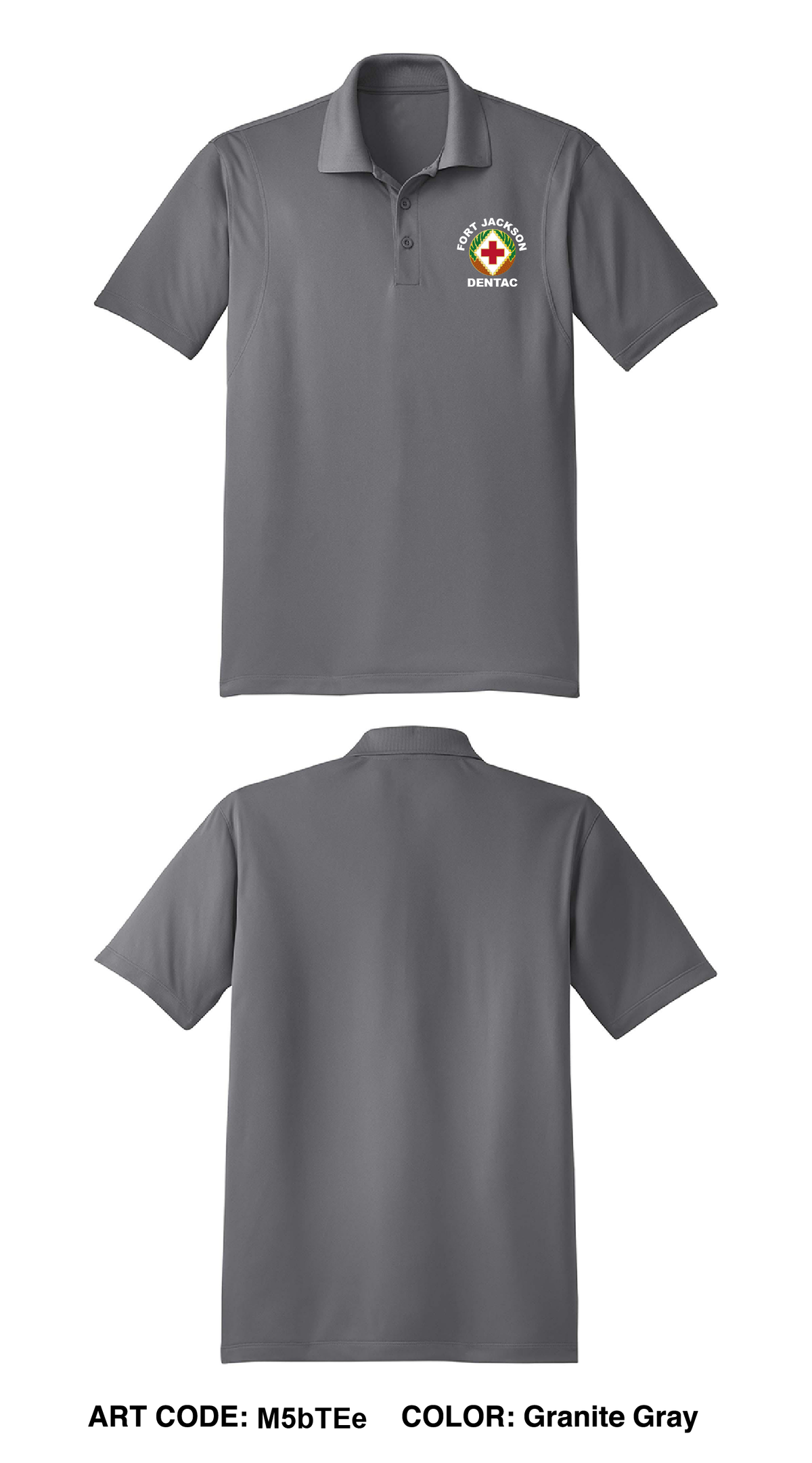 Fort Jackson Dentac Core Men's SS Performance Polo - M5bTEe