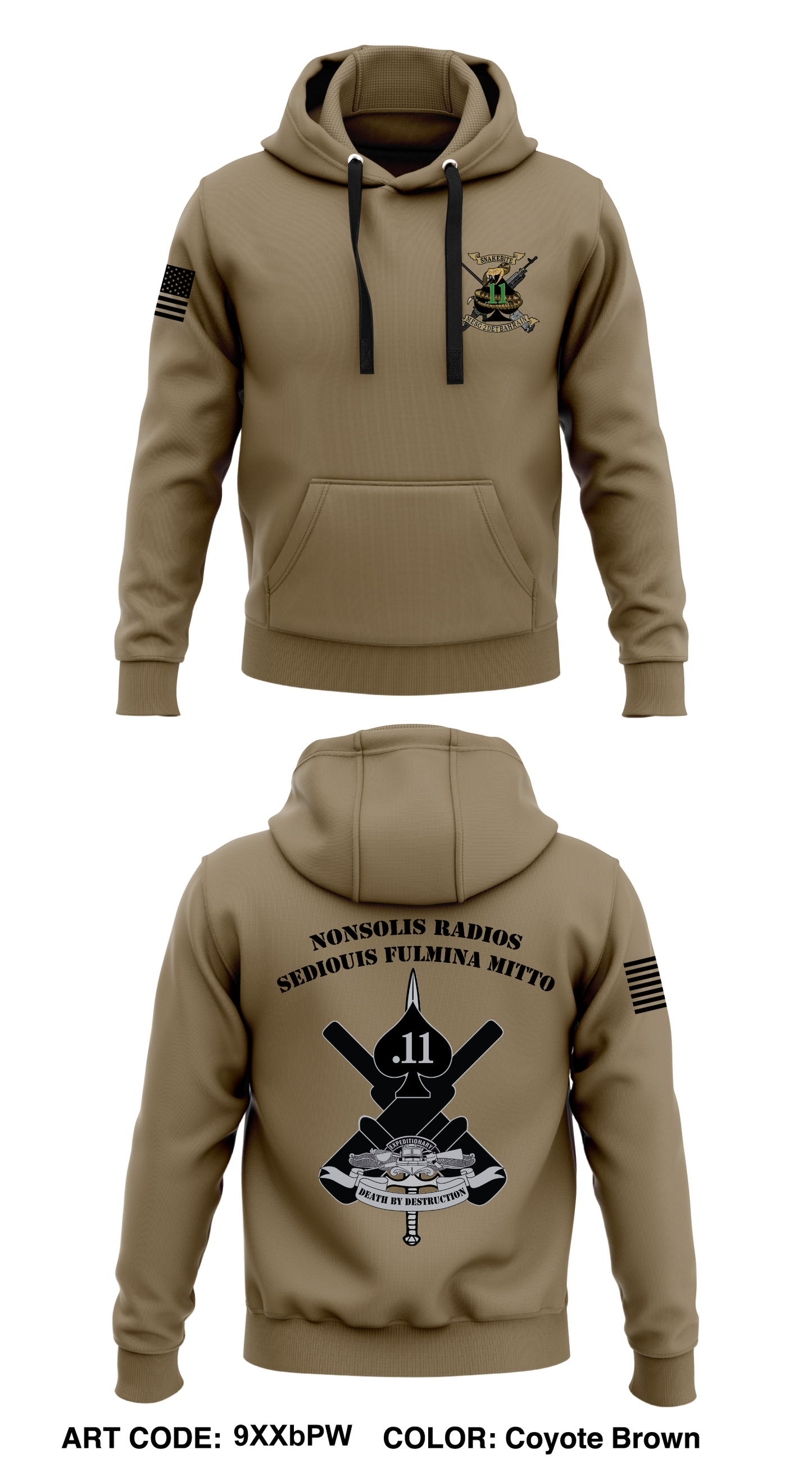 MESG-2 N8 Weapons Department Core Men's Hooded Performance Sweatshirt - 9XXbPW