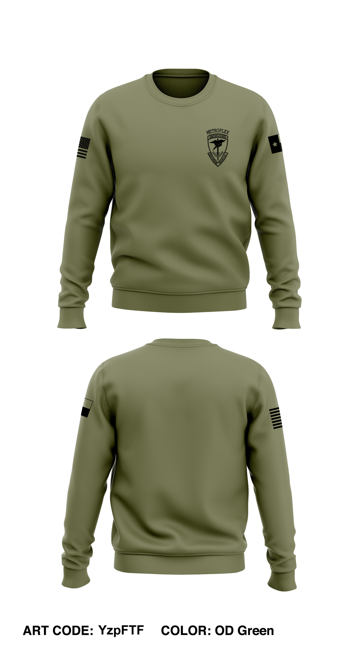 METROPLEX Core Men's Crewneck Performance Sweatshirt