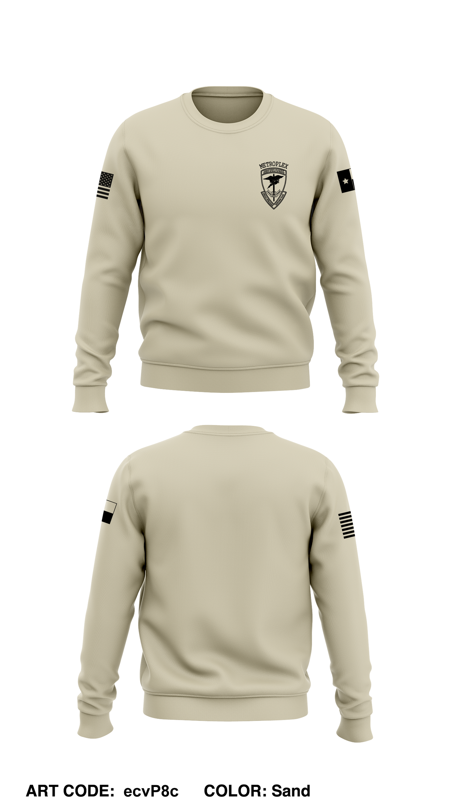 METROPLEX Core Men's Crewneck Performance Sweatshirt