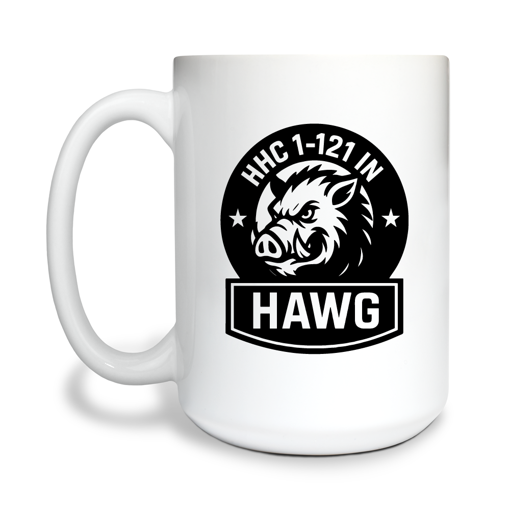 HHC/1-121 IN 15 oz White Ceramic Mug - U8AXqf