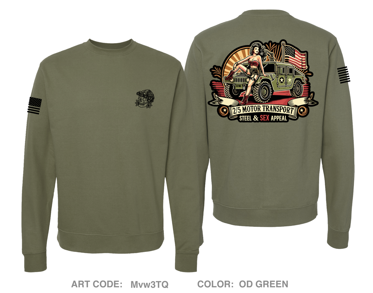 2nd Battalion 5th Marines Comfort Unisex Crewneck Sweatshirt - Mvw3TQ