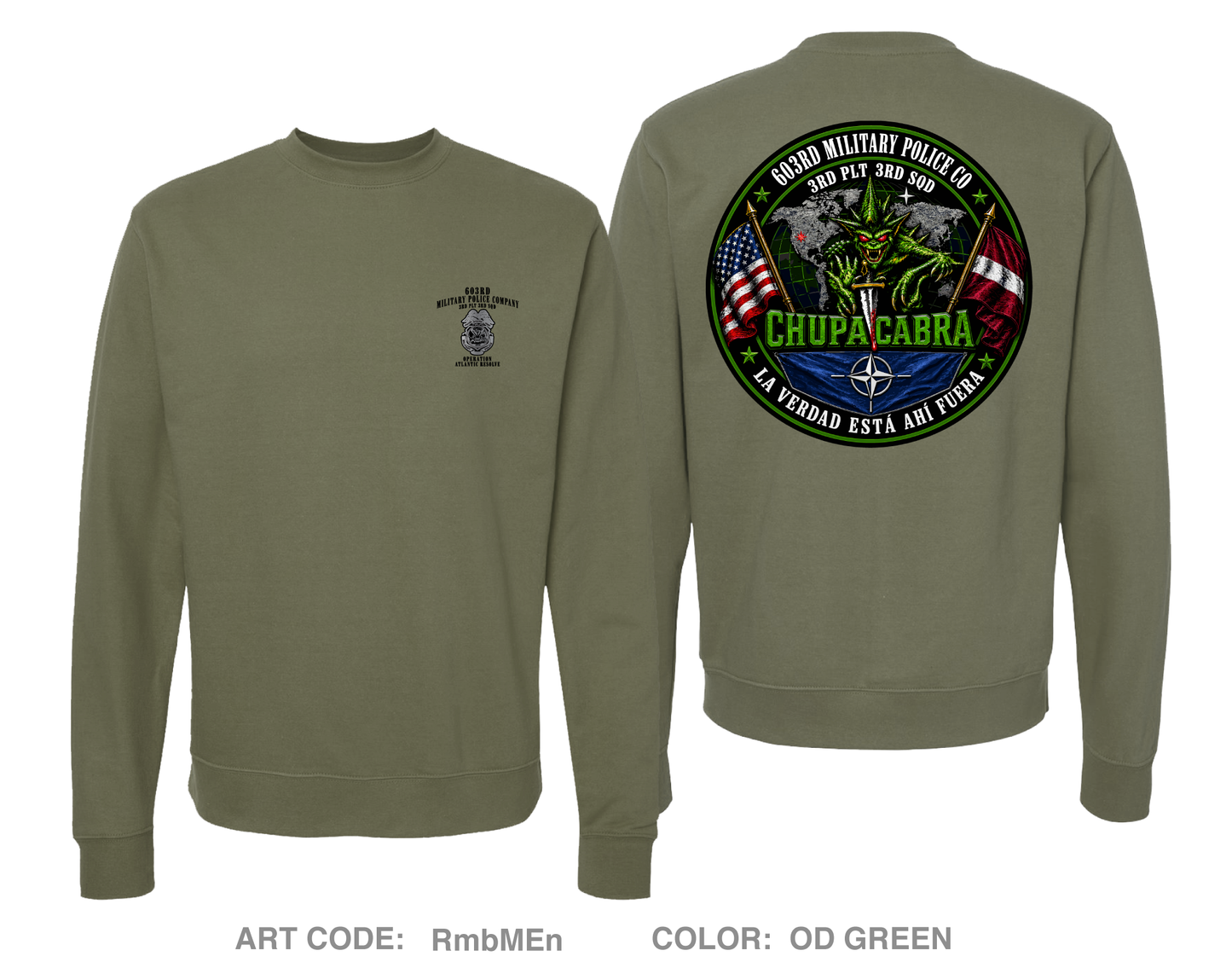603rd military police company Comfort Unisex Crewneck Sweatshirt - RmbMEn