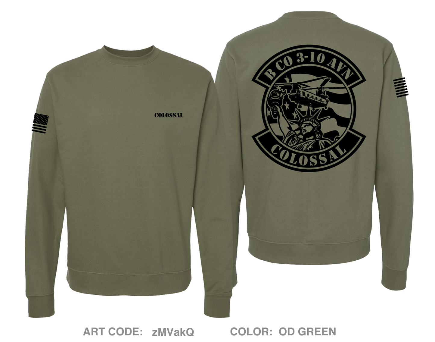B-Co 3-10 Colossal Comfort Unisex Crewneck Sweatshirt - zMVakQ