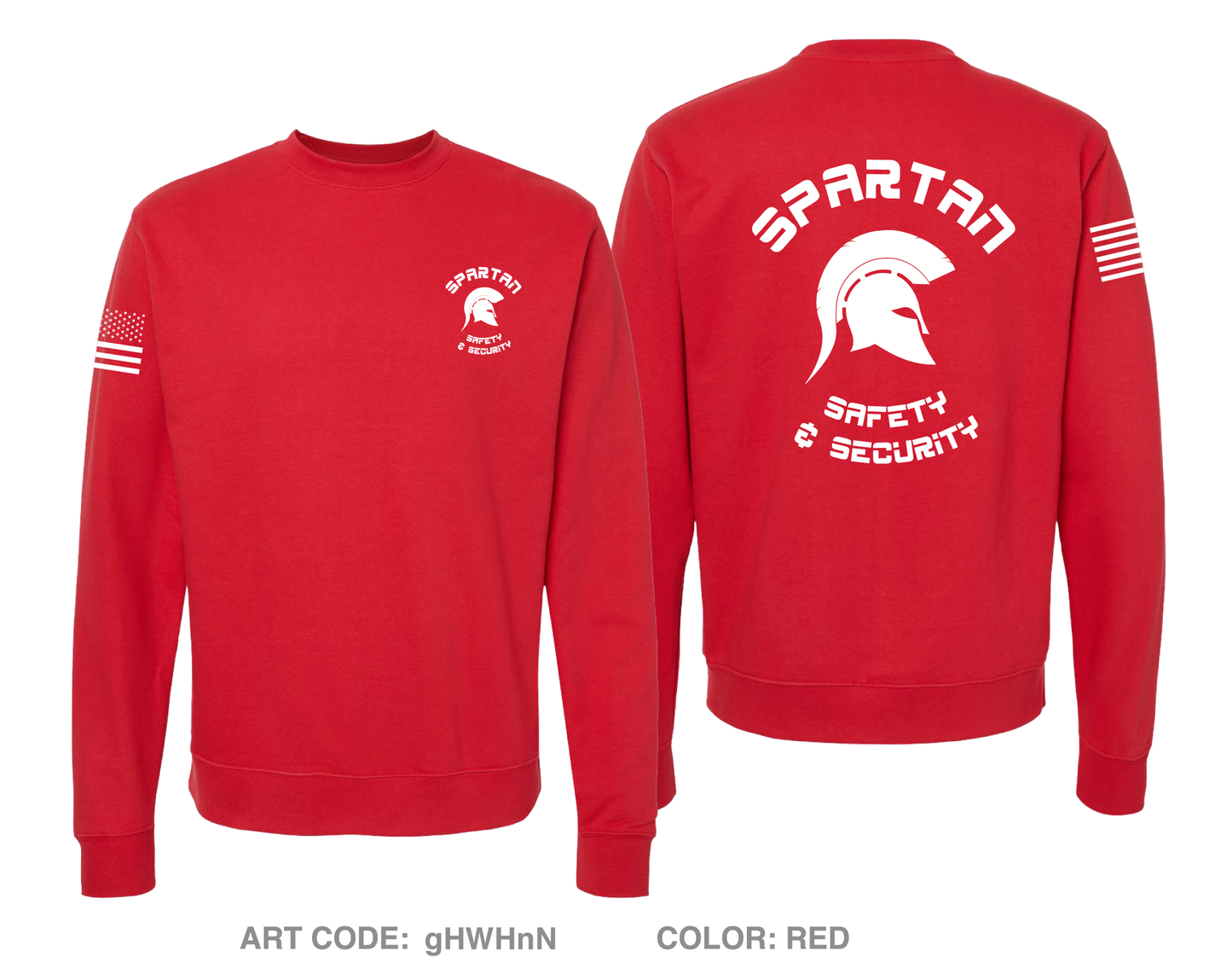 Spartan Safety & Security STORE 1 Comfort Unisex Crewneck Sweatshirt - gHWHnN
