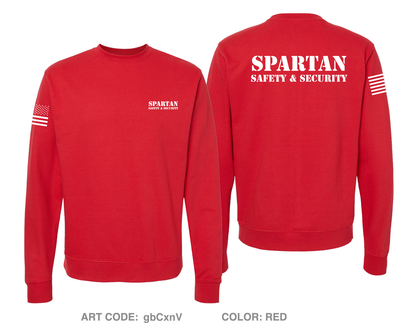 Spartan Safety & Security STORE 1 Comfort Unisex Crewneck Sweatshirt - gbCxnV